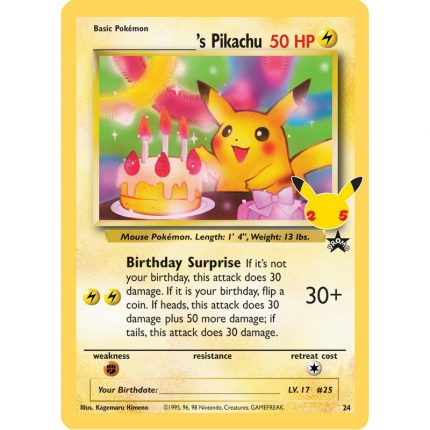 Pokémon Celebrations Classic Collection 24 ______'s Pikachu (Holo)